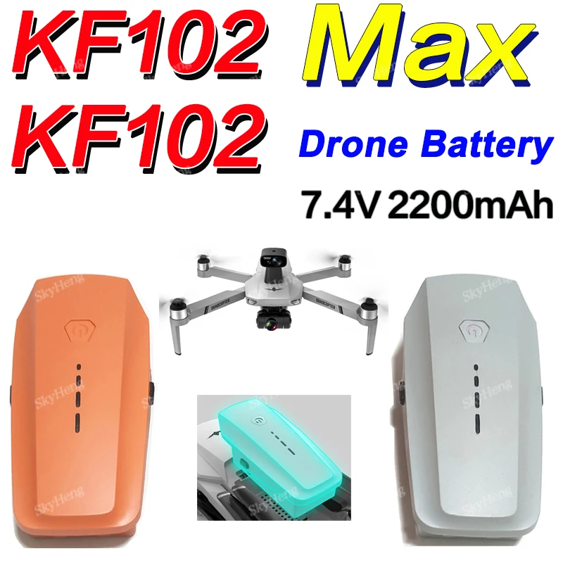 Original KFPLAN KF102 Drone Battery KF102Max Mini Dron 7.4V 2200mAh Battery For KF102 RC Quadcopter Accessories Spare Parts