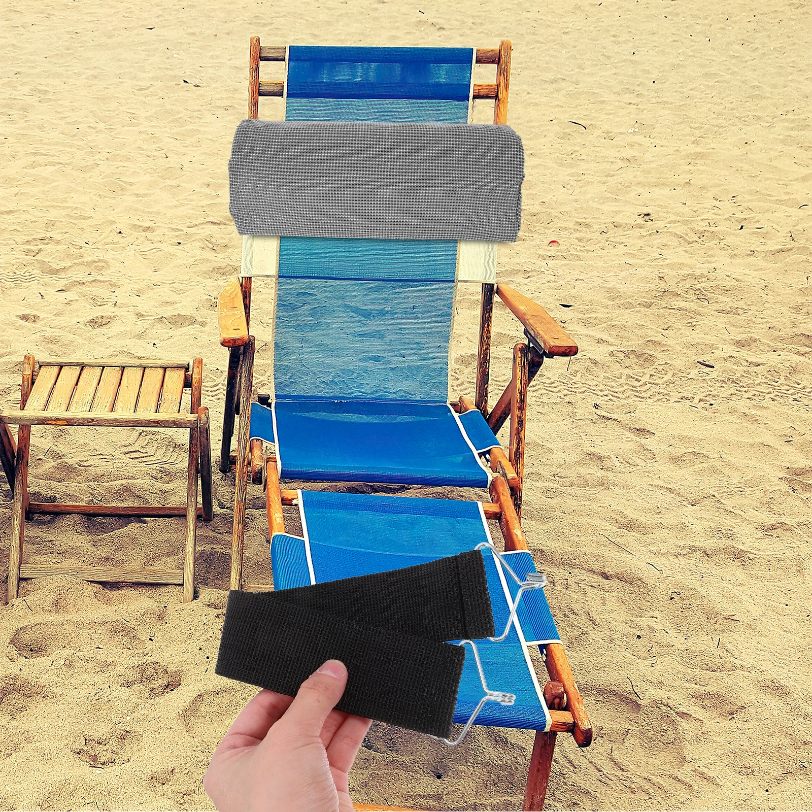 

3pcs Reinforcement Belt Black Anti-break Straps for Folding Chair Balcony Replacement Outdoor Furniture Camping Accessories