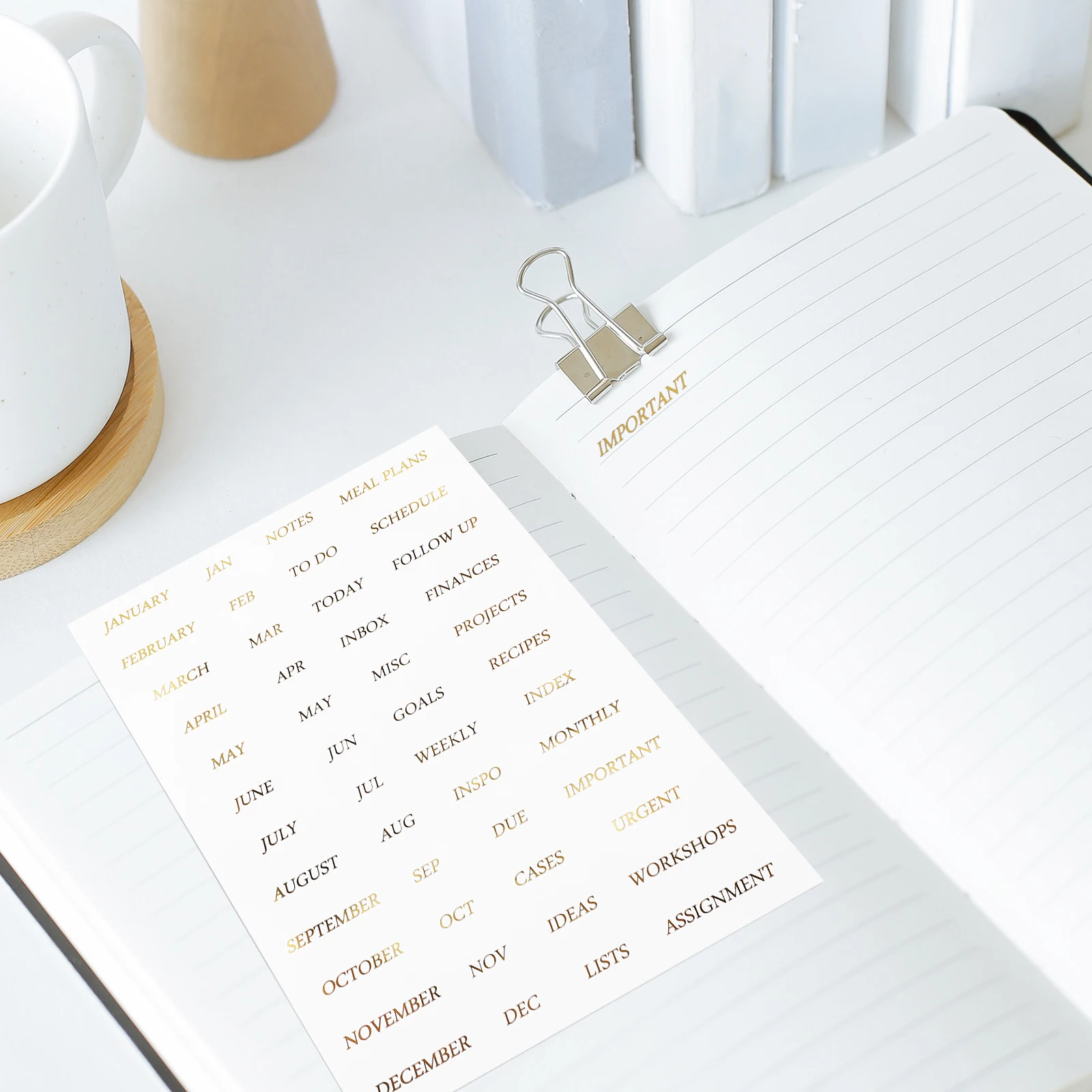 

4pcs Gilding Transparent Pvc Stickers English Phrase Diary Scrapbook Decor Craft Adhesive Diy Label Sticker For Stationery Hand