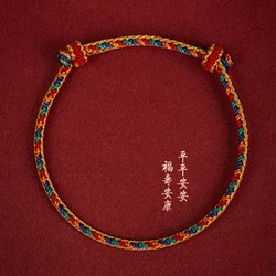 Red String Bracelet for Protection Handwoven Tibetan Colorful Rope Bracelet for Men and Women Adjustable Baby Bracelets