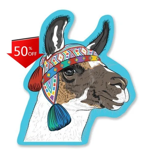 

Llama Colorful Phone Aesthetic Truck Boat Walls Laptop Decoration Retro Trendy