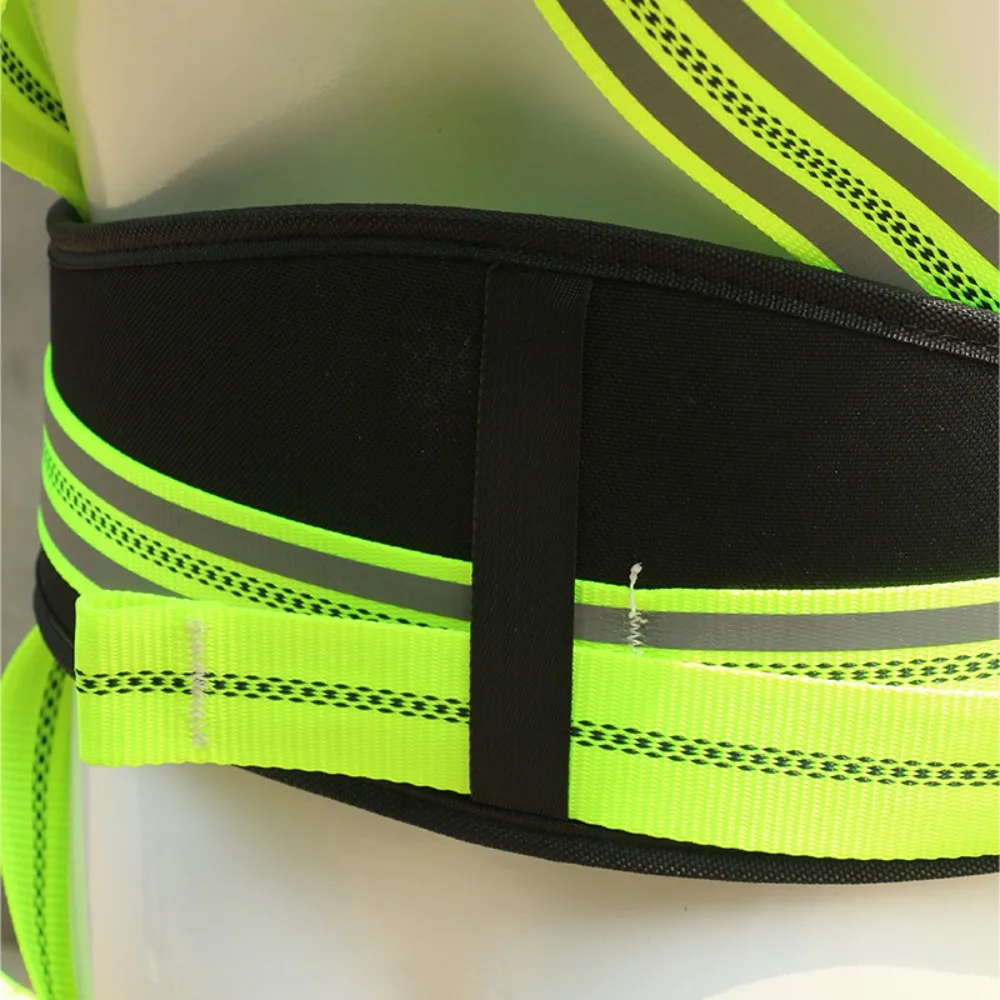 New Reflective Full-Body 5-Point Fall-Arrest Safety Harness for High-Altitude Operations & Outdoor Use