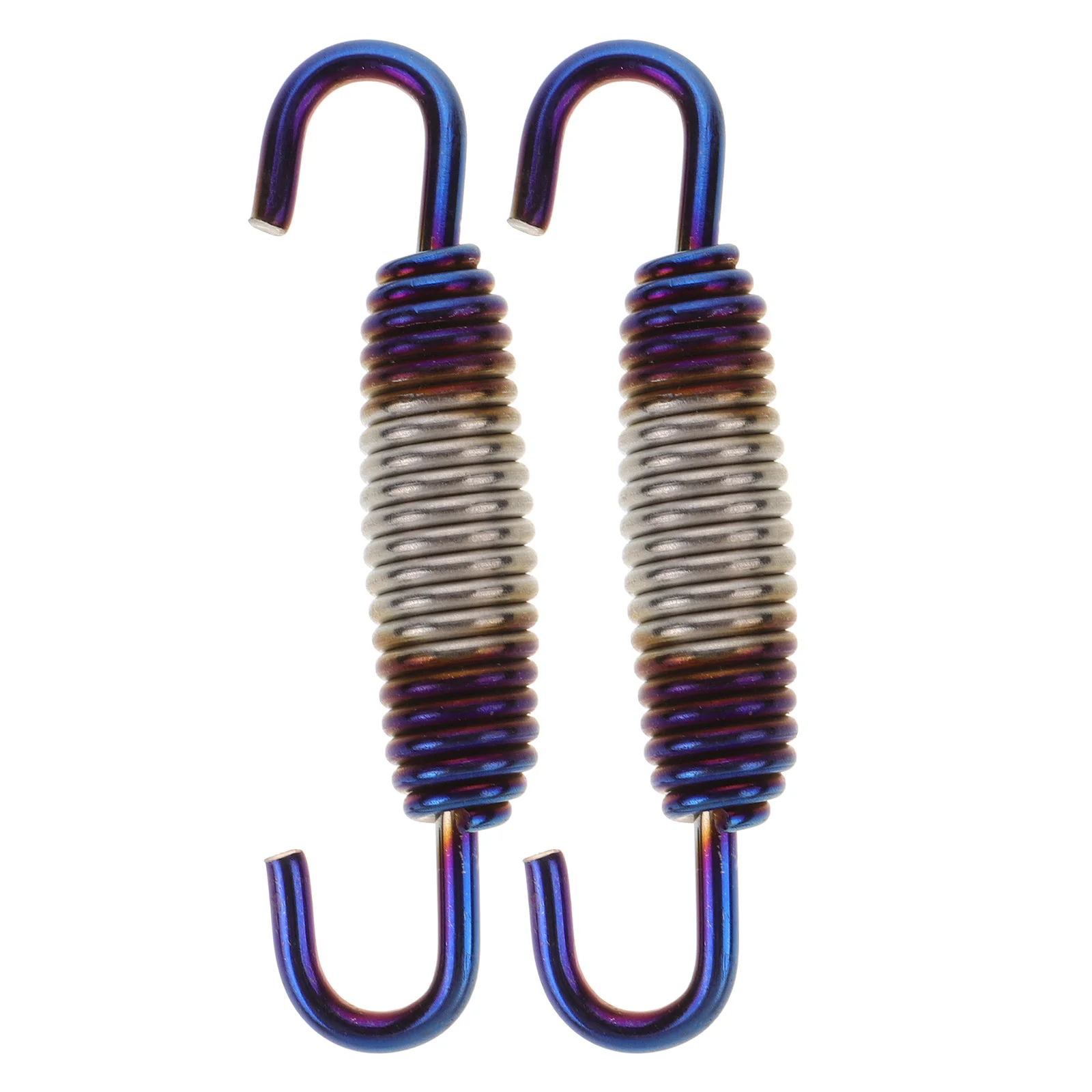 

2pcs Exhaust Pipe Spring Muffler Hook Swivel Motorcycle Part Accessories Universal Metal Springs Durable Compatible Models Easy