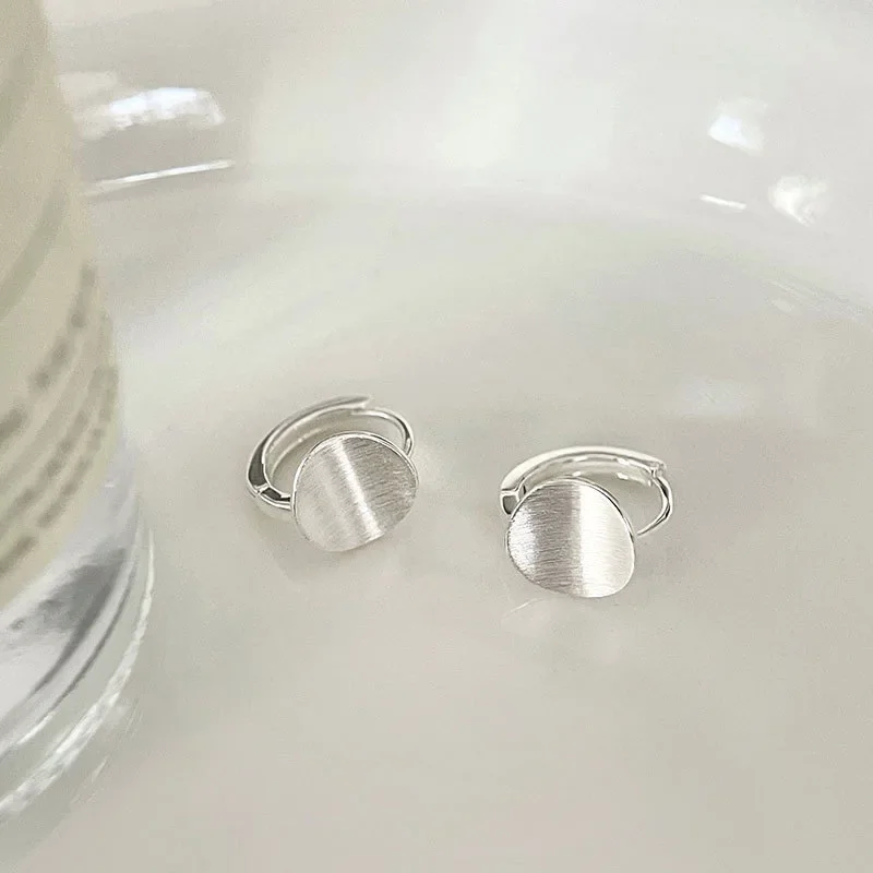 

925 Sterling Silver Hot Sale Round hoop Earrings Simple Temperament Exquisite Hot Semale Sexy Jewelry Gift