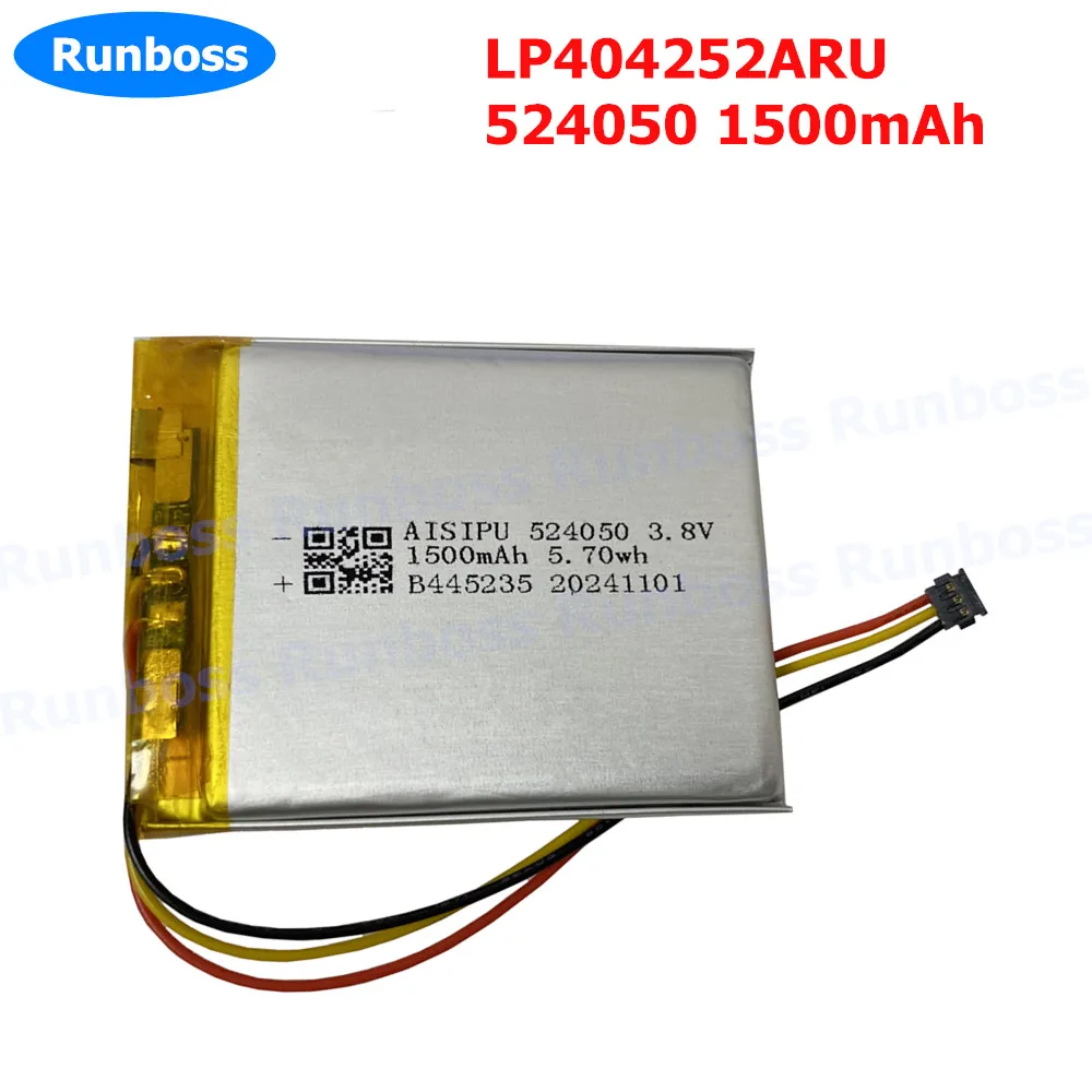 LP404252ARU 3.8V 1500MAH polymer lithium ion / Li-ion battery for Kobo E-Book Smart watch,GPS,mp3,mp4,cell phone,speaker