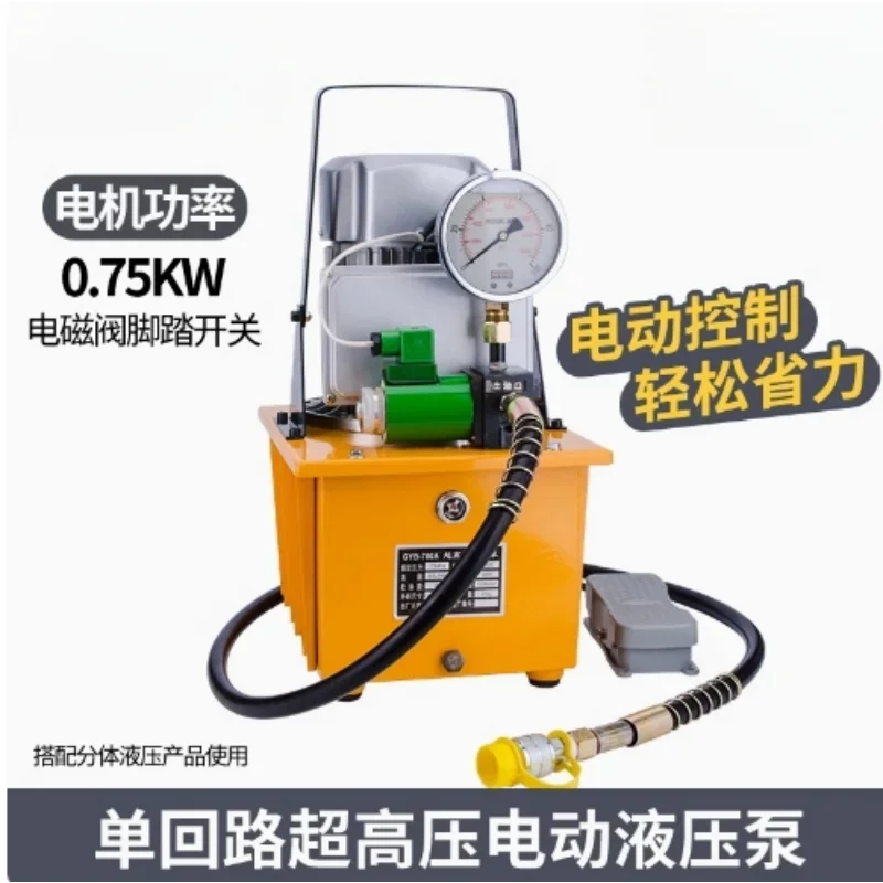 Portable High Pressure Oil Pump Station   Hydraulic Electric Pump  Double-circuit