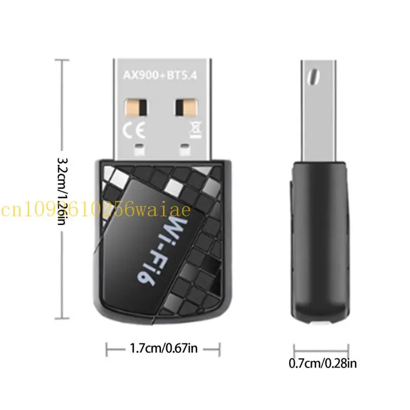 Ax900 usb wifi 6 adaptador compatível com dongle banda dupla 2.4ghz & 5ghz receptor sem fio adaptador dongle