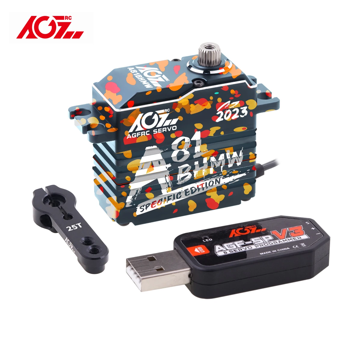 AGFRC Servo Anniversary Edition A81BHMW A81BHSW 45KG 35KG 0.085sec 0.075sec High Speed Brushless Servo For 1/10 1/8 On Road Off