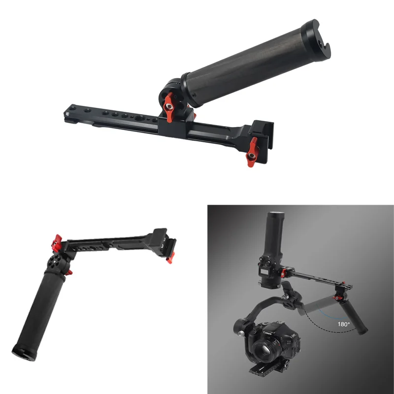 Regulowany uchwyt z uchwytem na ramię i wspornikiem L do DJI Ronin RS2 RS3 RS3PRO RS3 Mini RSC2 stabilizatora gimbala ręcznego, przedłużacz monitora