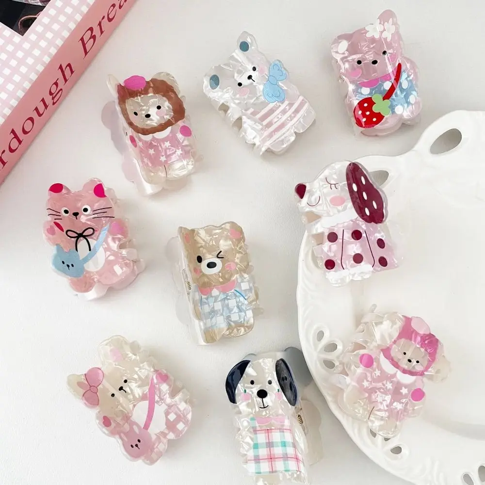 Korean Style Cartoon Animal Hair Claw Puppy Rabbit Sweet Bear Hair Clip Kawaii Creative Cute Cat Crab Clip Hair Accessories - view 3