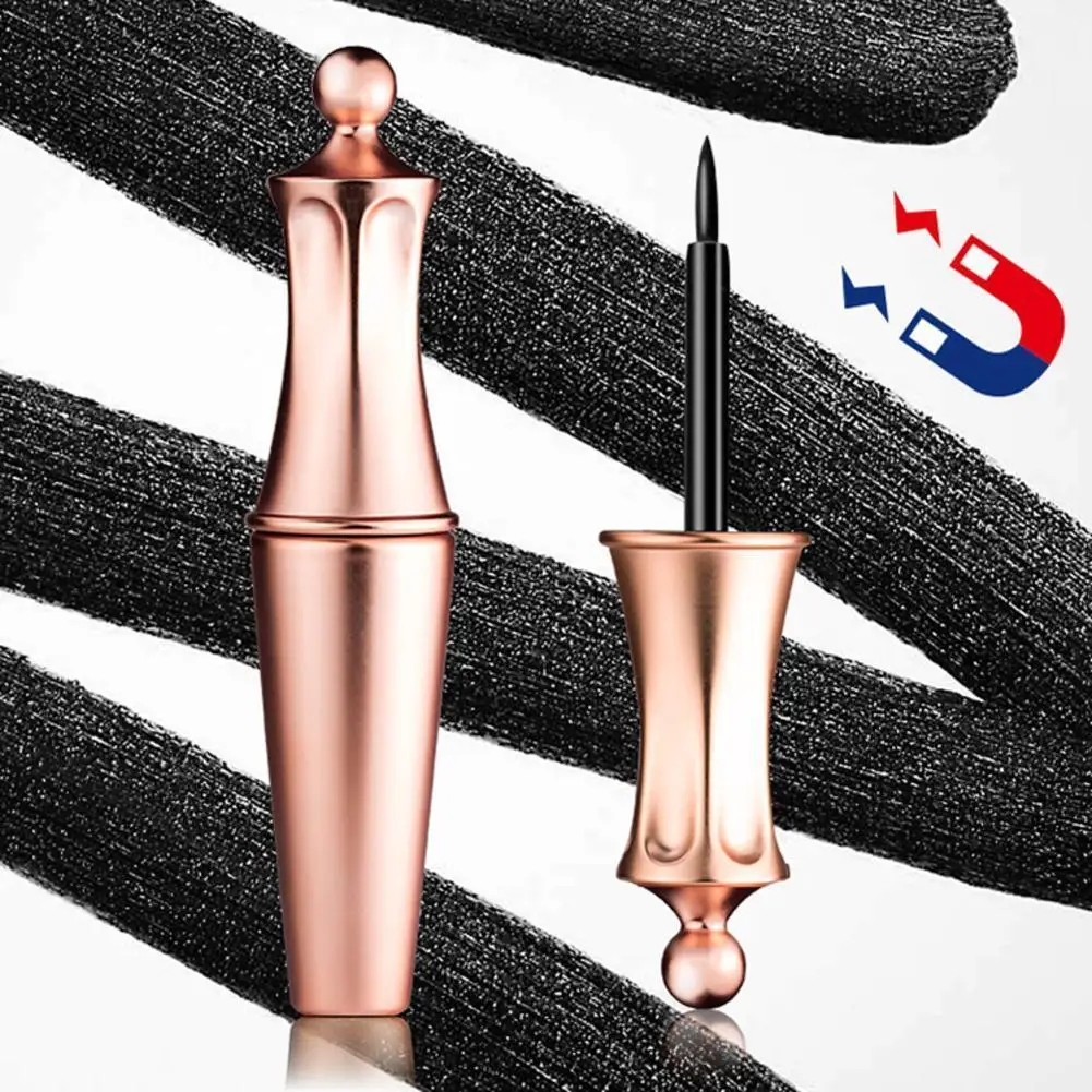 Black Magnetic Eyeliner Glue False Eyelash Extension Blooming Makeup Liquid No Magic Eyeliner Self-adhesive Cosmetics Korea