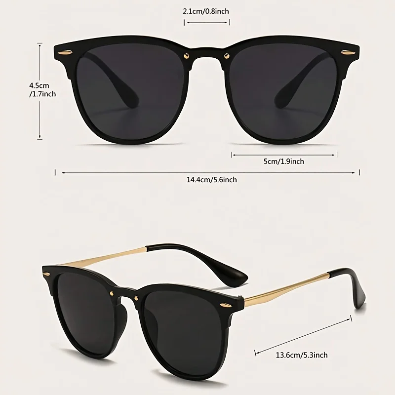 Protective Glasses Fashion Square Sunglasses Women Cat Eye Brand Desgin Sun Glasses Black Rivet Female Shades Eyeglasses UV400 image 4