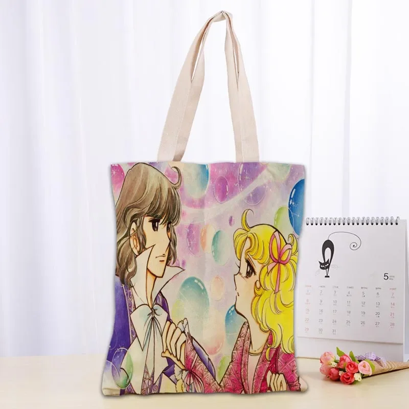 Candy Candy Anime 6 Tote Bag Female 90s Vintage Cartoon Shoulder Bags Women Handbag Large Capacity Storage Bag Eco Shopping Bags