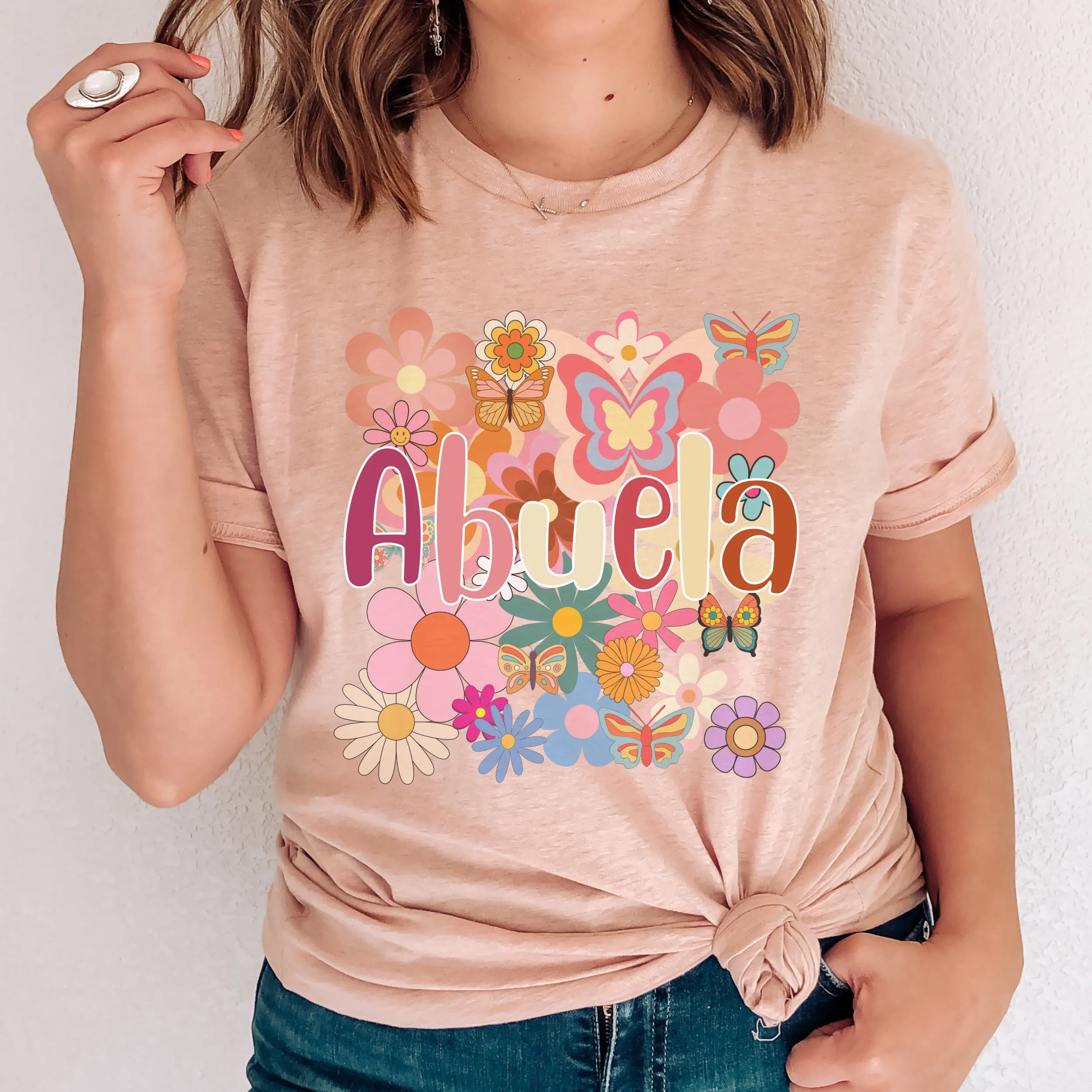 Abuela T Shirt For Grandma Grandmother Latina Abuelita Life