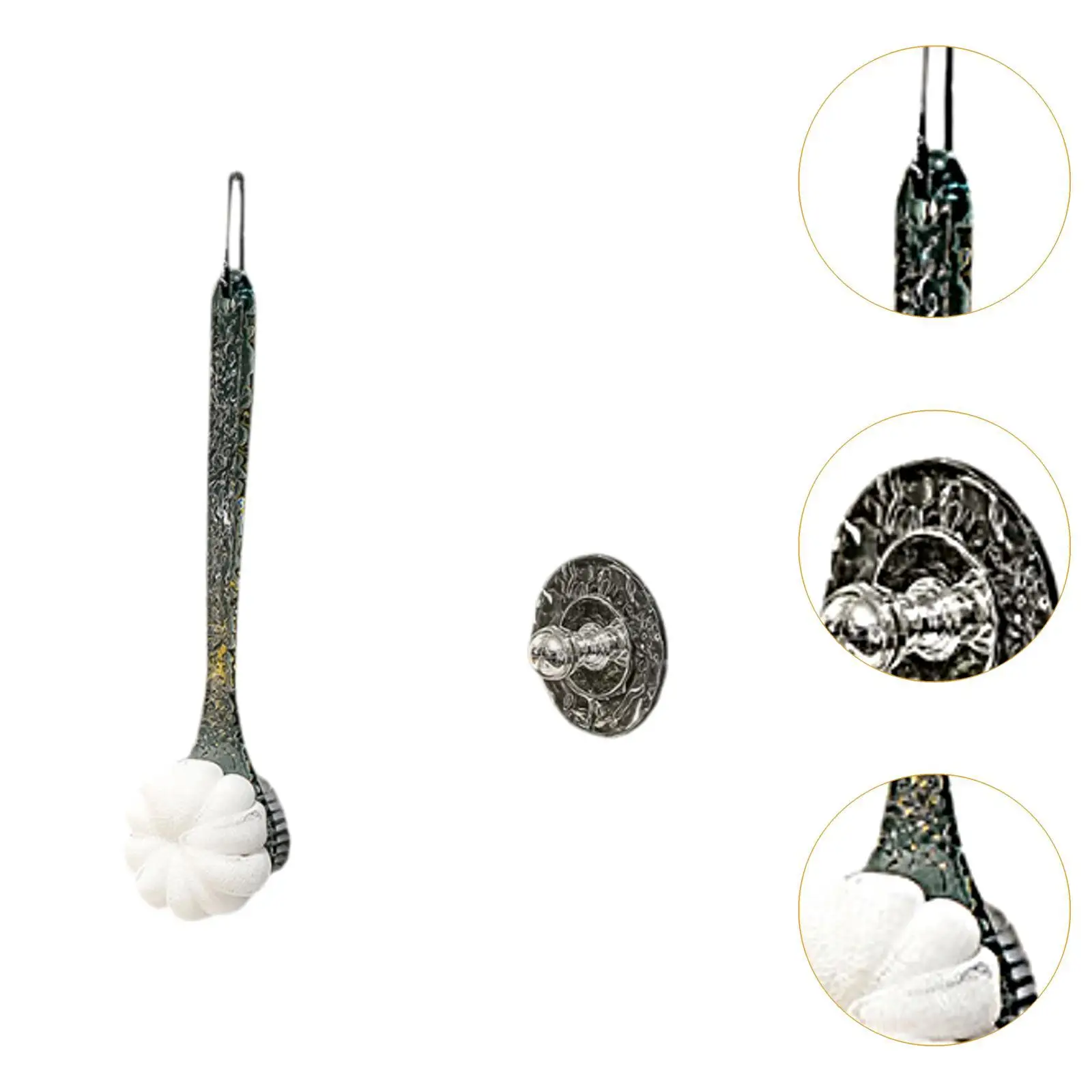 Cepillo con forma de flor, fácil de usar, elimina la piel muerta, práctico cepillo de masaje ligero seco y húmedo, cerdas de masaje, cepillo corporal para baño