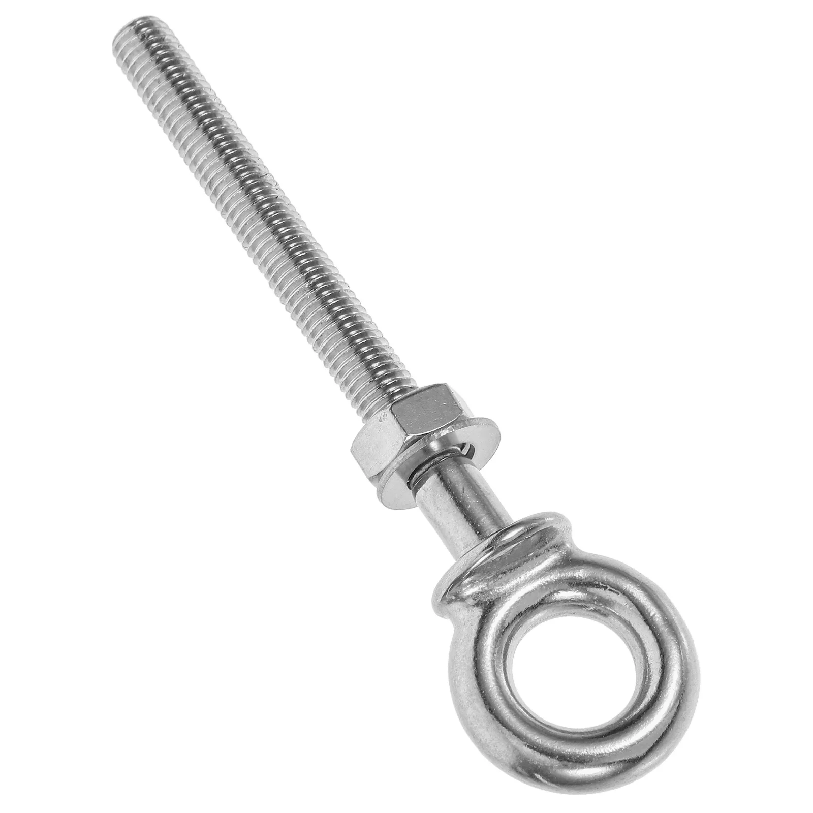 

Stainless Steel Hoist Bolts Eye Screws Fasteners Lifting Hooks Marine Wall Mount DIY Crafts Long Eye Bolt Nut Washer