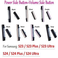 NEW For Samsung S23 S24 S23 Plus S24 Ultra Side Volume Button + Power ON / OFF Buttton Key Set Replacement Part