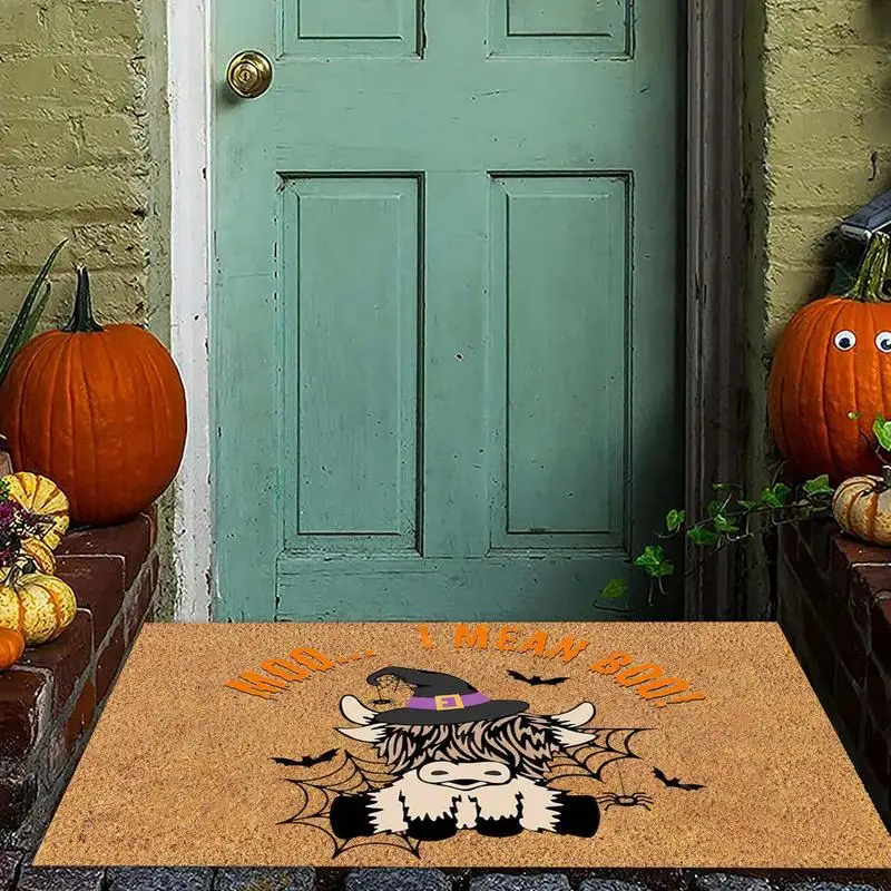 Entrance Rug For Halloween Anti-Slip Porch Entrance No Shedding Mat Indoor Outdoor Decor For Home Entrance Game Room Bathroom