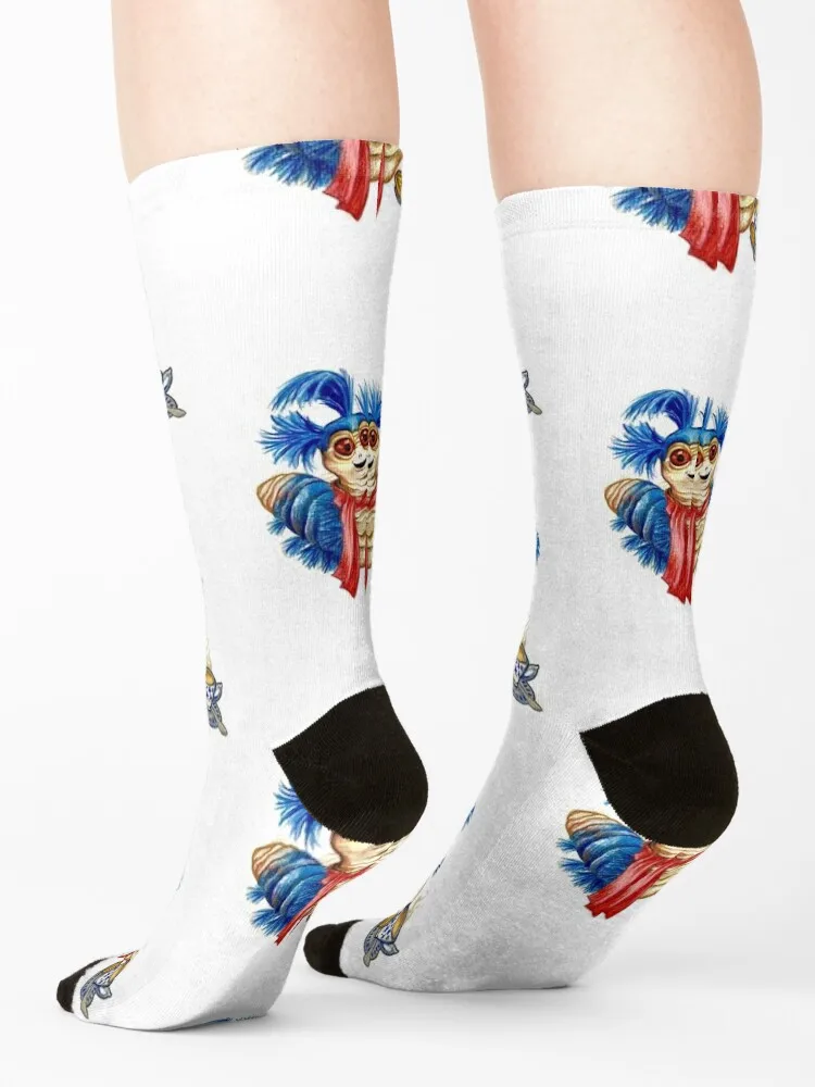 Laberinto Worm Socks fútbol hiphop medias deportivas calcetines calentados hombres mujeres