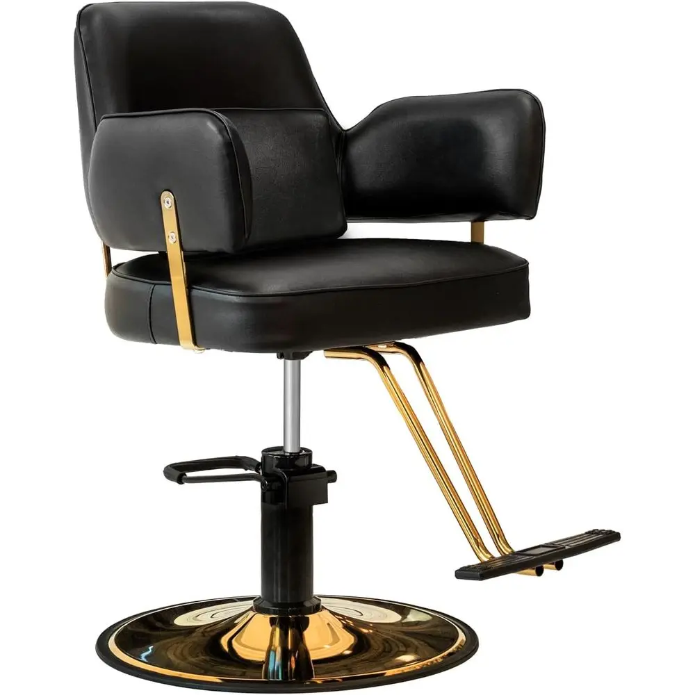 

Черное мягкое кресло Gold Elegance для салона красоты и спа