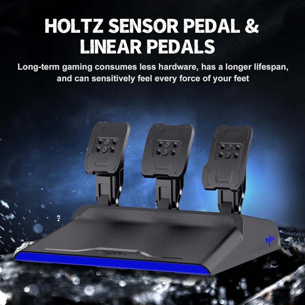 عجلة قيادة قوة الأثاث التجاري 270 900 درجة مع 3 دواسات شيفتر للكمبيوتر الشخصي PS4 سلسلة واحدة #3