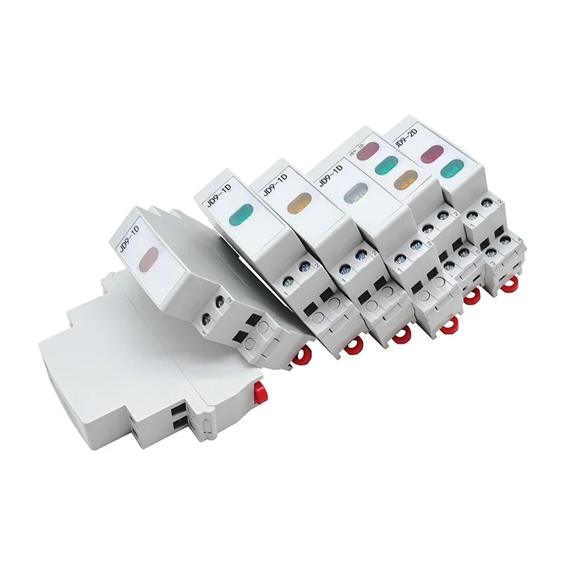 LED Pilot Lamp 24V 230V AC/DC Din Rail Industrial  Single Double Light Display Three Light Indicator