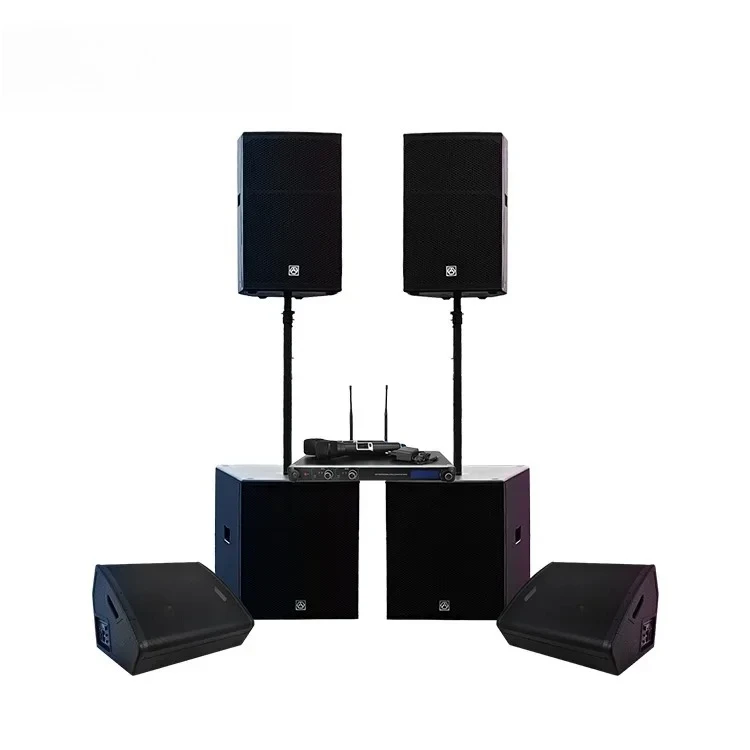 Accuracy Pro Audio WHN15-COMBO Speakers Audio System Sound Outdoor Professional Music DJ Set PA Sound System