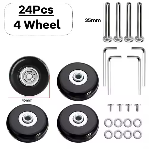 Silent Suitcase Wheels Rubber Trolley Luggage Casters High-Quality Durable Travel Bag Wheel Repair Accessories for Quiet Rolling - Image 12