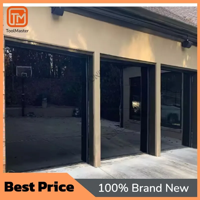 【Hot Sale】Digah Modern Professional Black Reflective Frameless Glass Sectional Garage Door Thermal Insulation Waterproof Soundpr
