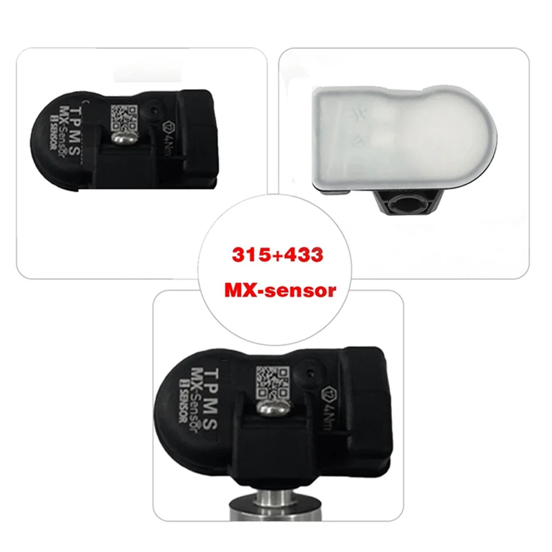 4Pcs Programming MX Sensor TPMS Tire Pressure Monitor Sensor 315MHZ 433MHZ Universal 2 in 1 Repair Tool for-Autel Silver - view 2