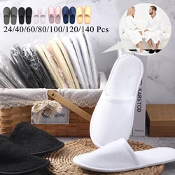 40-160 Pairs of  Wedding Disposable Slippers for Guests Spa House Hotel Slippers for Women and Men Wedding Party Favors