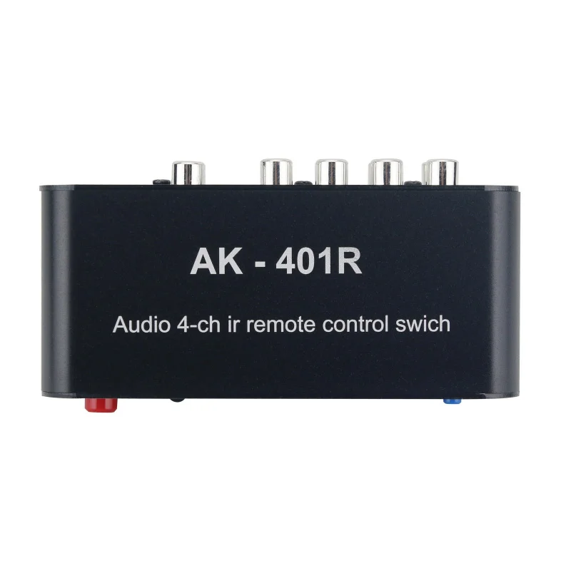 

AK-401R 4ch stereo audio switch audio selector supports IR remote control and manual switching