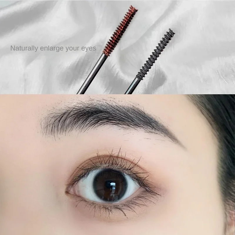 Waterproof Black Brown Mascara Lasting Matte Quick Ultra-fine Brush Lengthening Eyelash Mascara Lash Extension Makeup Tool