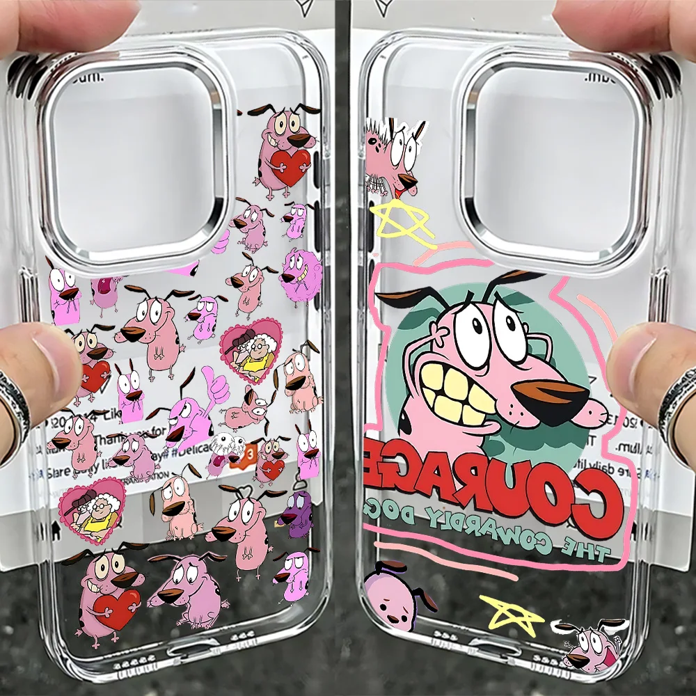 Cool Courages Cowardlys Dog Phone Case For Samsung Galaxy A57 A56 A36 A26 A55 A35 A16 A54 A34 A25 A24 A15 A14 A73 A53 A33 4G 5G