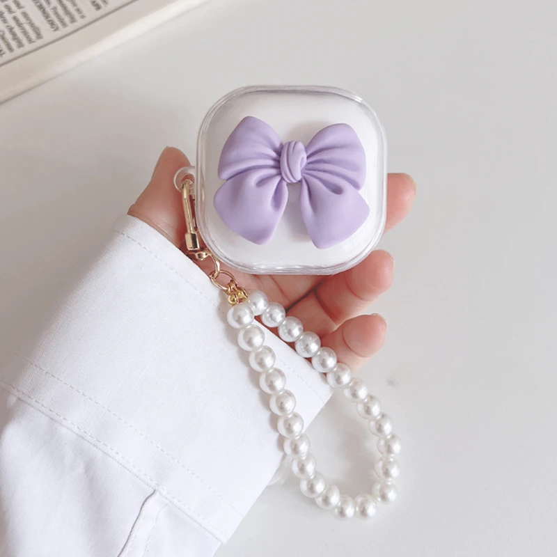 For QCY T13 ANC Case Cartoon Cat / Love Cute Earphone Case With Keychain Silicone TPU Cover For Qcy T13 Cover Hearphone Box