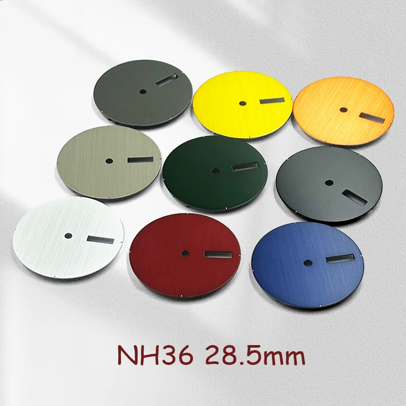 Vertical Texture 28.5mm NH36 Dial Blank Watch Dials For NH35 NH36 Movement DIY Japanese Watch Repair Accessories Parts