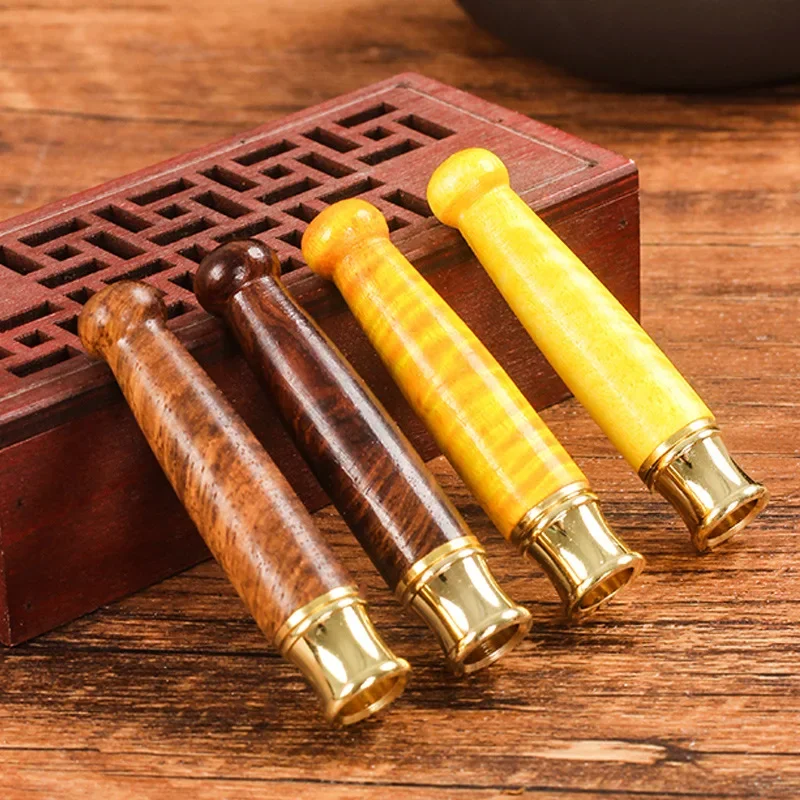 

Wood Smoking Pipe Handheld Cigarette Holder Durable Removable Tobacco PipesSmoking Accessories