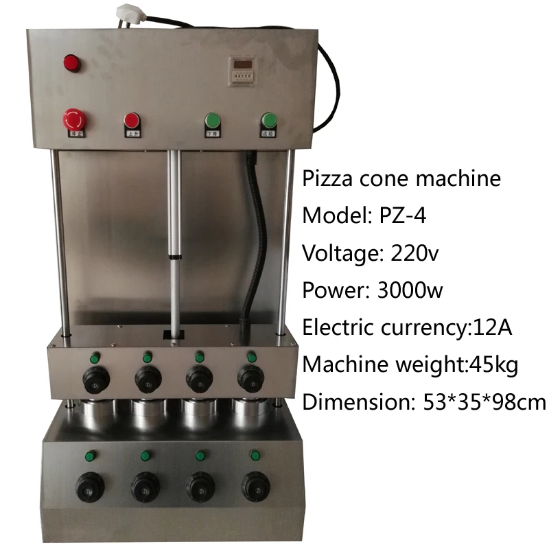 Machine électrique de cône de Pizza d'acier inoxydable de Machine de cône de Pizza de vente chaude