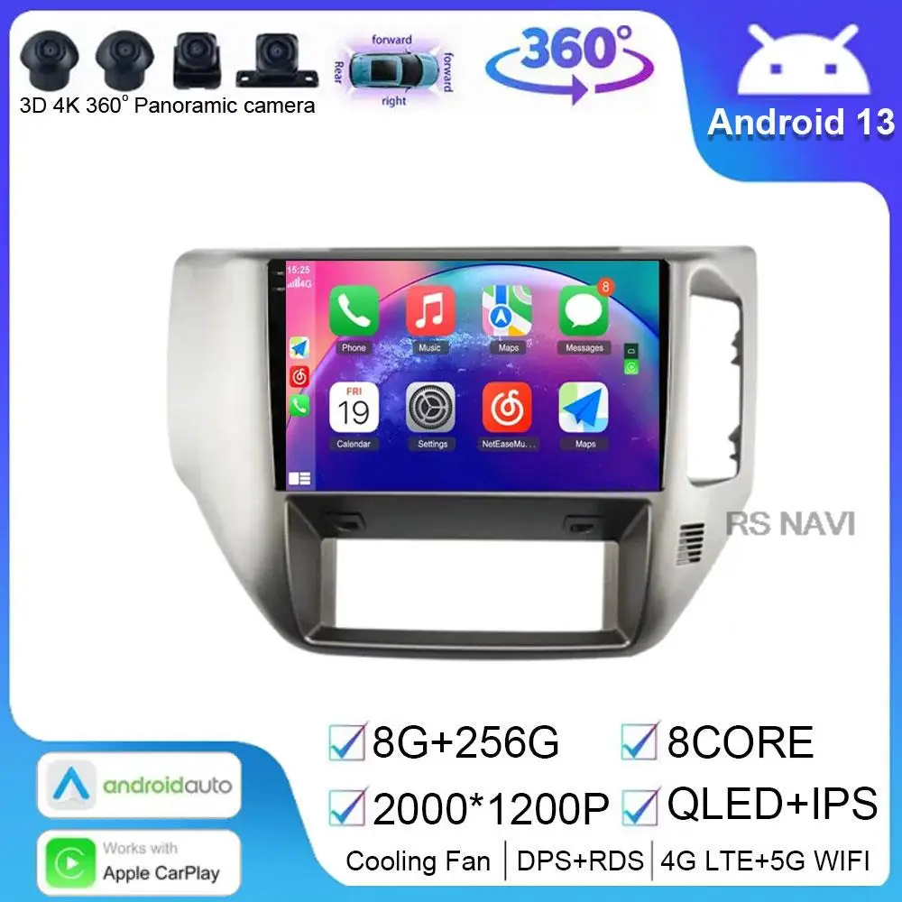 

CarPlay Radio For Nissan Patrol 2004 - 2021 Android 14 Auto Car Multimedia GPS Player Stereo DSP DVD Head Unit Navigation BT RDS