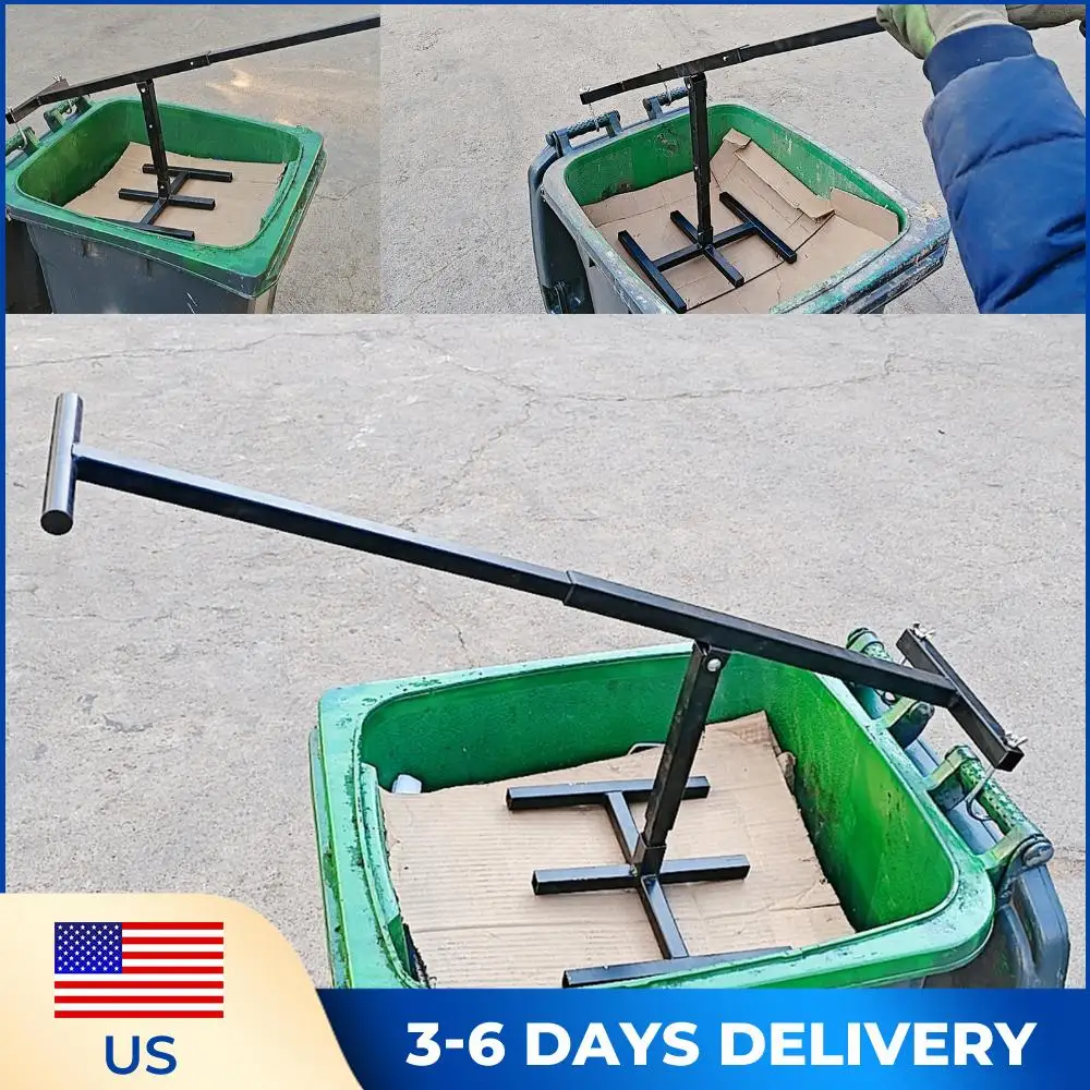 

Ручной инструмент для переработки отходов: регулируемый компактор для мусорных баков, многофункциональный бесконтактный уплотнитель для баков объемом 120-660 л