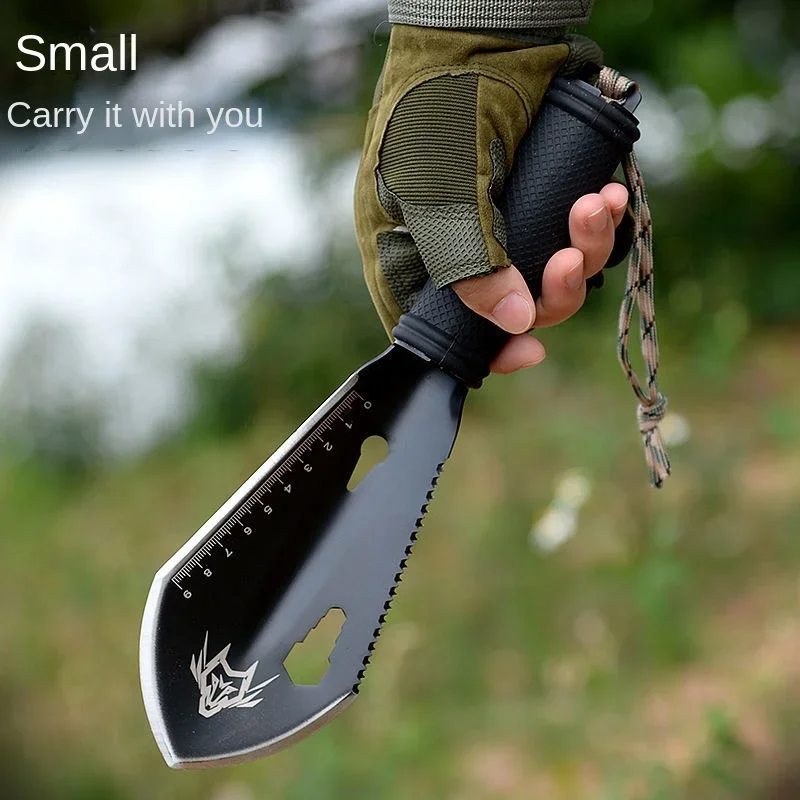 Outdoor Multi-function Small Hand Shovel Stainless Steel Portable Shovel Digging Wild Vegetables Camping Small Shovel