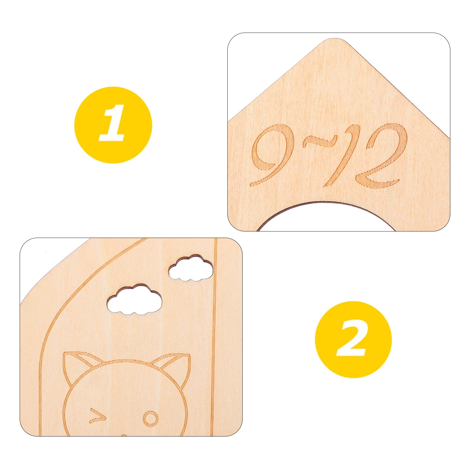 

6pcs Wooden Dividers for Baby Wardrobe Closet ganizer Storage Newborn Set Separators Clothes Household Practical Functional