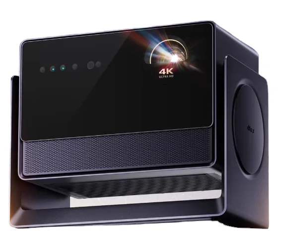 NOVO Projetor dangbei S7 Ultra Pro 4K 5800CVIA Brilho 65000:1 Contraste 3D Dolby Vision/Atmos para Home Theater