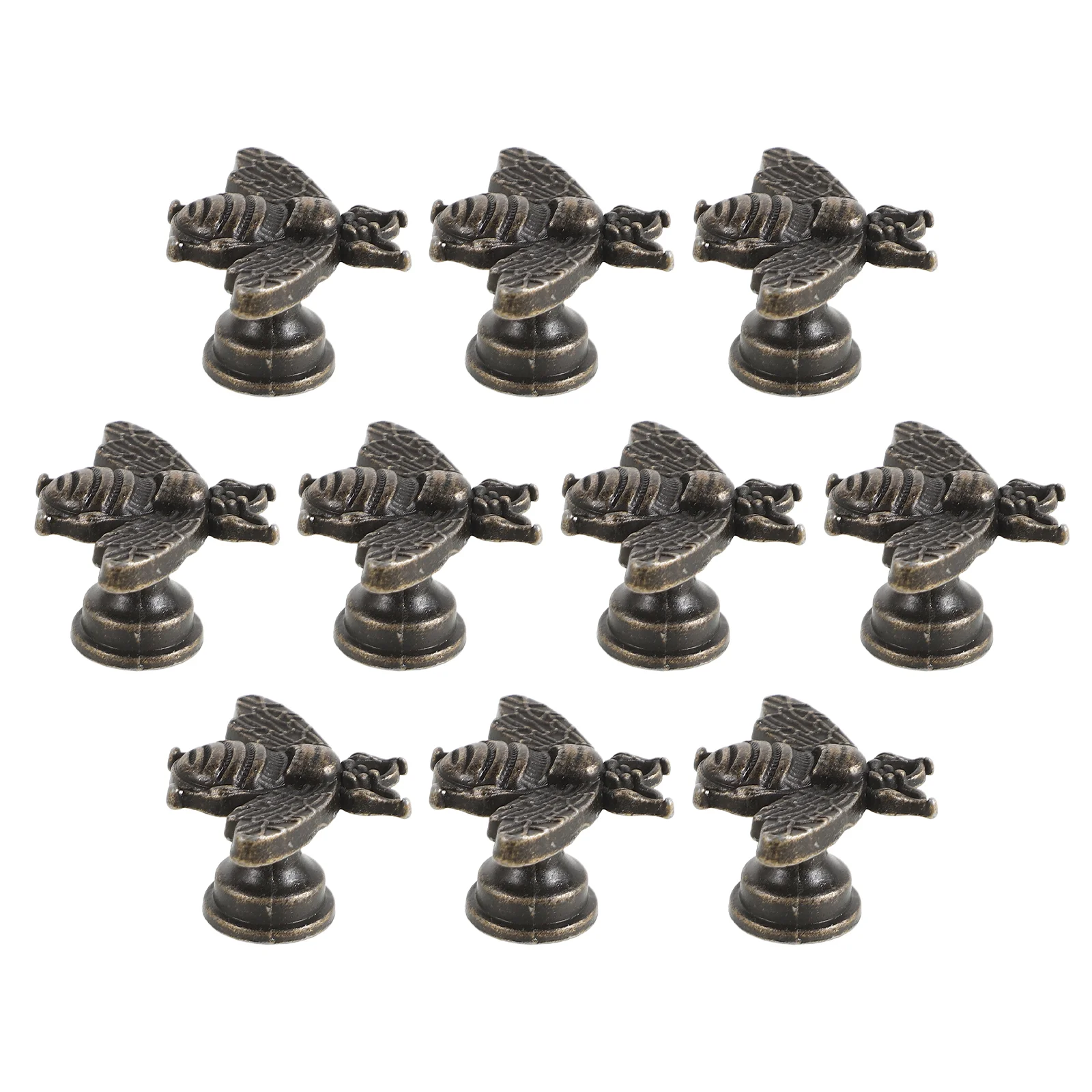 

10 Pcs Handle Pull Drawer Single Hole Door Closet Knob Bee Small Cabinet Knobs Dresser Handles