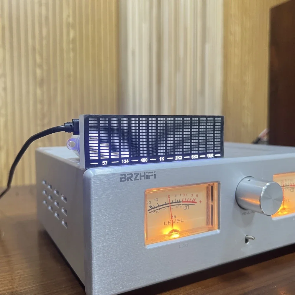 LED الموسيقى الطيف LED مؤشر مستوى الصوت لاقط إيقاع ضوء 12 فولت 24 فولت مكبر للصوت VU متر لمشغل السيارات مصابيح الغلاف الجوي