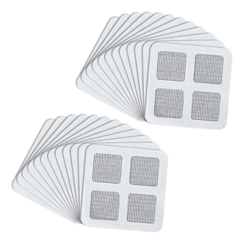 Pack of 12/24 Nylon Window Screen Repair Sticker Easy Installation Screen Patches Insect Preventions for Home and Office