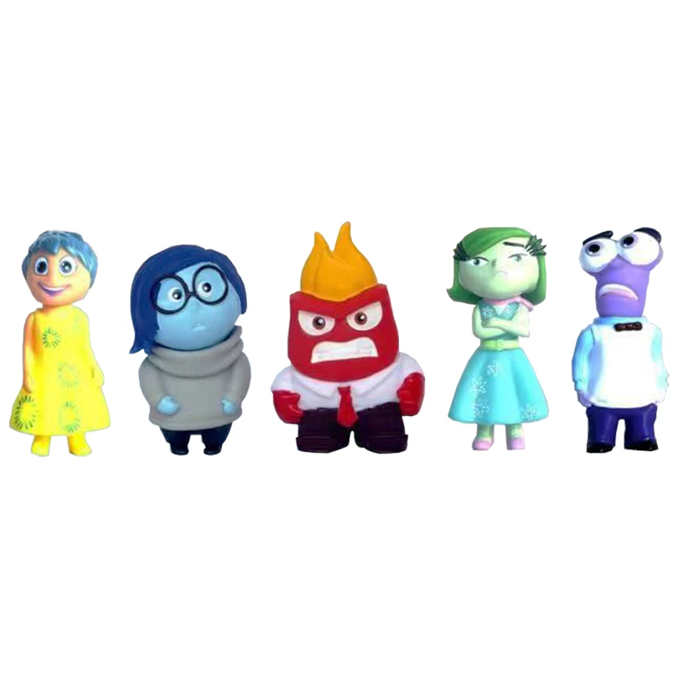 20Pcs Inside Out 2 Figure Anime Joy Sadness Angry Action Figurine Disgust Doll Kits Collection Model Toy Birthday Gift Wholesale