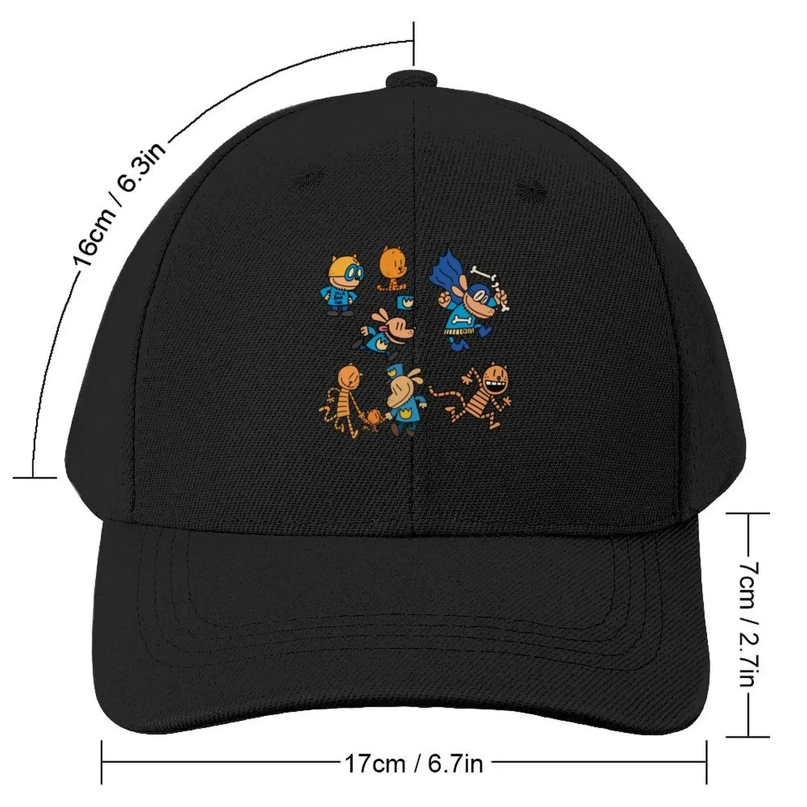 Dog Man, Petey, Lil Petey Combo Set Pack Baseball Cap party Hat Kids Hat Anime Hat Girl Men's