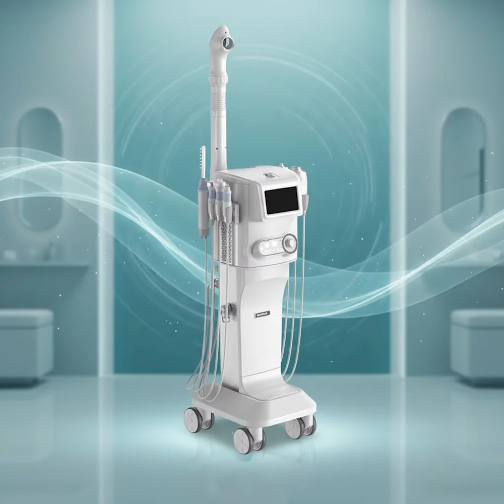 Facial Care Oxygen Sprayer Water Aqua Peel Equipment Skin Lifting Ultrasonic Scrub Blackhead Remove Water Oxygen Machine