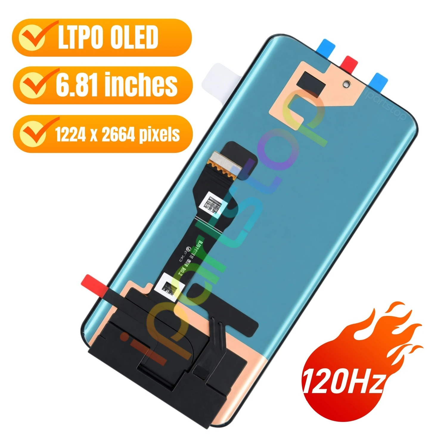 iParts Replacement New Display for Honor Magic4 5G LGE-AN00 120Hz LTPO OLED Touch Screen with Frame Assembly OEM all Functions
